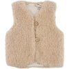 Vlnka Detská vlnená vesta s podšívkou hnedá Vlnka Detská vlnená vesta s podšívkou hnedá