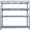 Majster Regál Kovové regály BULLRACK RIVET PRO 200x180x45 oceľová mriežka 5 úrovní pozinkovaná, Zinok Majster Regál Kovové regály BULLRACK RIVET PRO 200x180x45 oceľová mriežka 5 úrovní pozinkovaná, Zinok