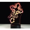Beling 3D lampa,Jesus, 7 farebná S428 Beling 3D lampa,Jesus, 7 farebná S428