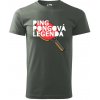 Ping Pongová legenda - Klasické pánske tričko vyššej gramáže - XL ( Tmavá bridlica (sivá so zeleným nádychom) ) Ping Pongová legenda - Klasické pánske tričko vyššej gramáže - XL ( Tmavá bridlica (sivá so zeleným nádychom) )