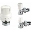 CALEFFI SET: termostatická hlavica 204000, rohový ventil 401402, spojka 431402 CALEFFI SET: termostatická hlavica 204000, rohový ventil 401402, spojka 431402