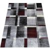 DY Sivo-červený koberec s geometrickým vzorom Otto 09 Rozmer: 80x150 cm DY Sivo-červený koberec s geometrickým vzorom Otto 09 Rozmer: 80x150 cm
