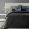 Zamatový prehoz na posteľ DIMON v čiernej farbe Rozmer prehozu (šírka x dĺžka): 170x210cm Zamatový prehoz na posteľ DIMON v čiernej farbe Rozmer prehozu (šírka x dĺžka): 170x210cm