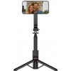 Selfie tyč Swissten Bluetooth selfie stick MagSafe Tripod Farba: čierna Selfie tyč Swissten Bluetooth selfie stick MagSafe Tripod Farba: čierna