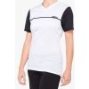 100% RIDECAMP Women's Short Sleeve Jersey, White/Black - S
