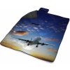 Sablio Plážová deka Lietadlo 2: 200x140 cm Sablio Plážová deka Lietadlo 2: 200x140 cm
