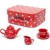 Bigjigs Toys Červená bodkovaná čajová sada Bigjigs Toys Červená bodkovaná čajová sada