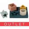 NATTOU Hračka vkladačka silikónová Light 12x12 cm Farba: Tmavá