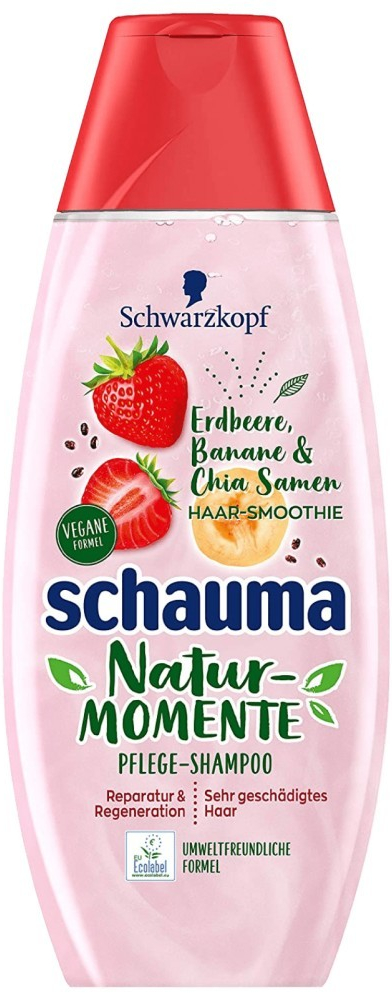 Schauma Nature moments Erdbeere Banana & Chia Samen Šampón 400 ml