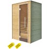 Interiérová fínska sauna 130x100cm (smrek/abachi/osika) Interiérová fínska sauna 130x100cm (smrek/abachi/osika)