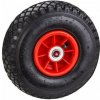 DEMA Nafukovacie koleso s guľôčkovým ložiskom pre vozík / fúrik 3.00-4, červené DEMA Nafukovacie koleso s guľôčkovým ložiskom pre vozík / fúrik 3.00-4, červené