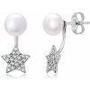 SOFIA strieborné náušnice s perlou a hviezdou WWPS150332E-1 SOFIA strieborné náušnice s perlou a hviezdou WWPS150332E-1