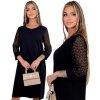 ČIERNE KLASICKÉ ELEGANTNÉ SPOLOČENSKÉ ŠATY MINI CEKINY SIEŤKA VEĽKOSŤ 44 ČIERNE KLASICKÉ ELEGANTNÉ SPOLOČENSKÉ ŠATY MINI CEKINY SIEŤKA VEĽKOSŤ 44