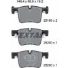 TEXTAR Sada brzdových platničiek kotúčovej brzdy 2519901 TEXTAR Sada brzdových platničiek kotúčovej brzdy 2519901
