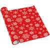 AIRLAID obrus Snowflakes red 40cmx5m