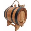Dubový sud 2L s povrazom (čierne obruče) Dubový sud 2L s povrazom (čierne obruče)