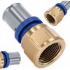 PEX spojka 26 x 1 vnútorný závit GW upínacia svorka Pipelife Radopress PEX spojka 26 x 1 vnútorný závit GW upínacia svorka Pipelife Radopress