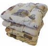 LKV Lomnice Podsedák na židli foukaný se šňůrkou - 40 x 40 cm - Love - sada 4 ks LKV Lomnice Podsedák na židli foukaný se šňůrkou - 40 x 40 cm - Love - sada 4 ks