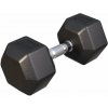 Gorilla Sports Šesťhranná pogumovaná činka, 17,5 kg Gorilla Sports Šesťhranná pogumovaná činka, 17,5 kg