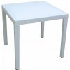 MEGA PLAST MP696 RATAN LUX stôl, polyratan, 71x75,5 biela MEGA PLAST MP696 RATAN LUX stôl, polyratan, 71x75,5 biela
