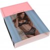 Petite Noir Exclusive Transparent Stripe Bra Set