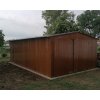 Plechová garáž 4x7m so sedlovou strechou Plechová garáž 4x7m so sedlovou strechou