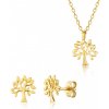 SOFIA zlatý set náhrdelník a náušnice stromy života NB9NBG-0041+NB9NBG-0025 SOFIA zlatý set náhrdelník a náušnice stromy života NB9NBG-0041+NB9NBG-0025