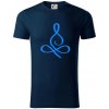 Yoga - lotus modrý (Moňas) - Tričko z organickej bavlny - M ( Tmavomodrá (takmer čierna) ) Yoga - lotus modrý (Moňas) - Tričko z organickej bavlny - M ( Tmavomodrá (takmer čierna) )