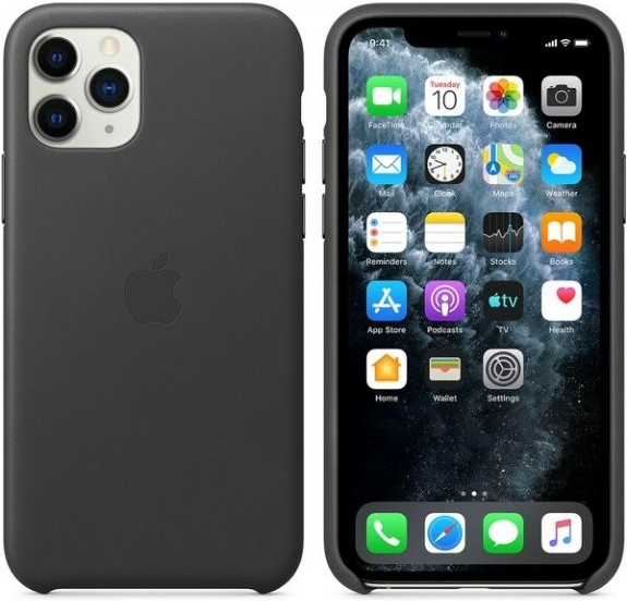 Apple Kožené iPhone 11 Pro čierne MWYE2ZM/A