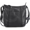 Kožená crossbody kabelka Noelia Bolger s dierkovaným vzorom - čierna 2029 Kožená crossbody kabelka Noelia Bolger s dierkovaným vzorom - čierna 2029