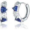 JVD SVLE3224XH2M100 - Strieborné náušnice krúžky s modrými kameňmi JVD SVLE3224XH2M100 - Strieborné náušnice krúžky s modrými kameňmi