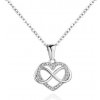 Troli Nežný oceľový náhrdelník srdce VEDN0354S