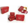 Darčekové krabice červené - Kufríky s remienkom : 4ks