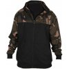 Fox mikina LW BLack/Camo Split Zip Hoody