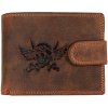 WILD pánska peňaženka s prackou - LEBKA - hnedá WILD pánska peňaženka s prackou - LEBKA - hnedá