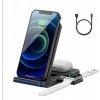 Bezdrôtová nabíjačka Nabíjacia Stanica 3v1 pre iPhone Apple Watch Airpods Bezdrôtová nabíjačka Nabíjacia Stanica 3v1 pre iPhone Apple Watch Airpods