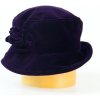 Dámsky zamatový klobúk - fialová 55-56 Dámsky zamatový klobúk - fialová 55-56