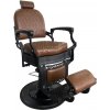 Retro barber kreslo CEZANNE BLACK - medená hnedá Retro barber kreslo CEZANNE BLACK - medená hnedá