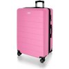 AVANCEA Škrupinový cestovný kufor DE2966 svetlo ružový L 76x50x33 cm