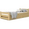 Wilsondo Posteľ s úložným priestorom Dávid 90x200 - masív Wilsondo Posteľ s úložným priestorom Dávid 90x200 - masív