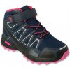 Befado 518X001 518Y001 dětské kotníkové trekové boty Trek Waterproof růžové
