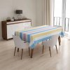 Sablio Obrus Farebné pruhy - 130x130 cm Sablio Obrus Farebné pruhy - 130x130 cm