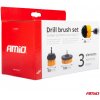 AMiO Sada čistiacich kief na vŕtačku 3ks AMiO-04017