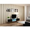 Cama TV stolek VIGO GLASS 30/180/40 bílá/černý lesk Cama TV stolek VIGO GLASS 30/180/40 bílá/černý lesk