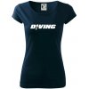 Diving nápis potápač - Dámske tričko Pure - 2XL ( Tmavomodrá (veľmi tmavá - skoro čierna) ) Diving nápis potápač - Dámske tričko Pure - 2XL ( Tmavomodrá (veľmi tmavá - skoro čierna) )