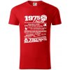 1975 v kocke - Tričko z organickej bavlny - M ( Červená ) 1975 v kocke - Tričko z organickej bavlny - M ( Červená )