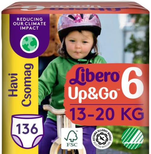 Libero Up&Go 13-20 kg Junior 6 136 ks