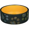 Trixie Keramická miska JIMMY tmavo šedá s packami 1,5 l/20 cm Trixie Keramická miska JIMMY tmavo šedá s packami 1,5 l/20 cm