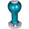 Buna café tamper, kov, modrý, SP, 51 mm, nerez mat, plochý Buna café tamper, kov, modrý, SP, 51 mm, nerez mat, plochý