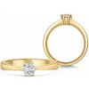 Sofia Diamonds zlatý zásnubný prsteň s diamantom BDRB00070YG